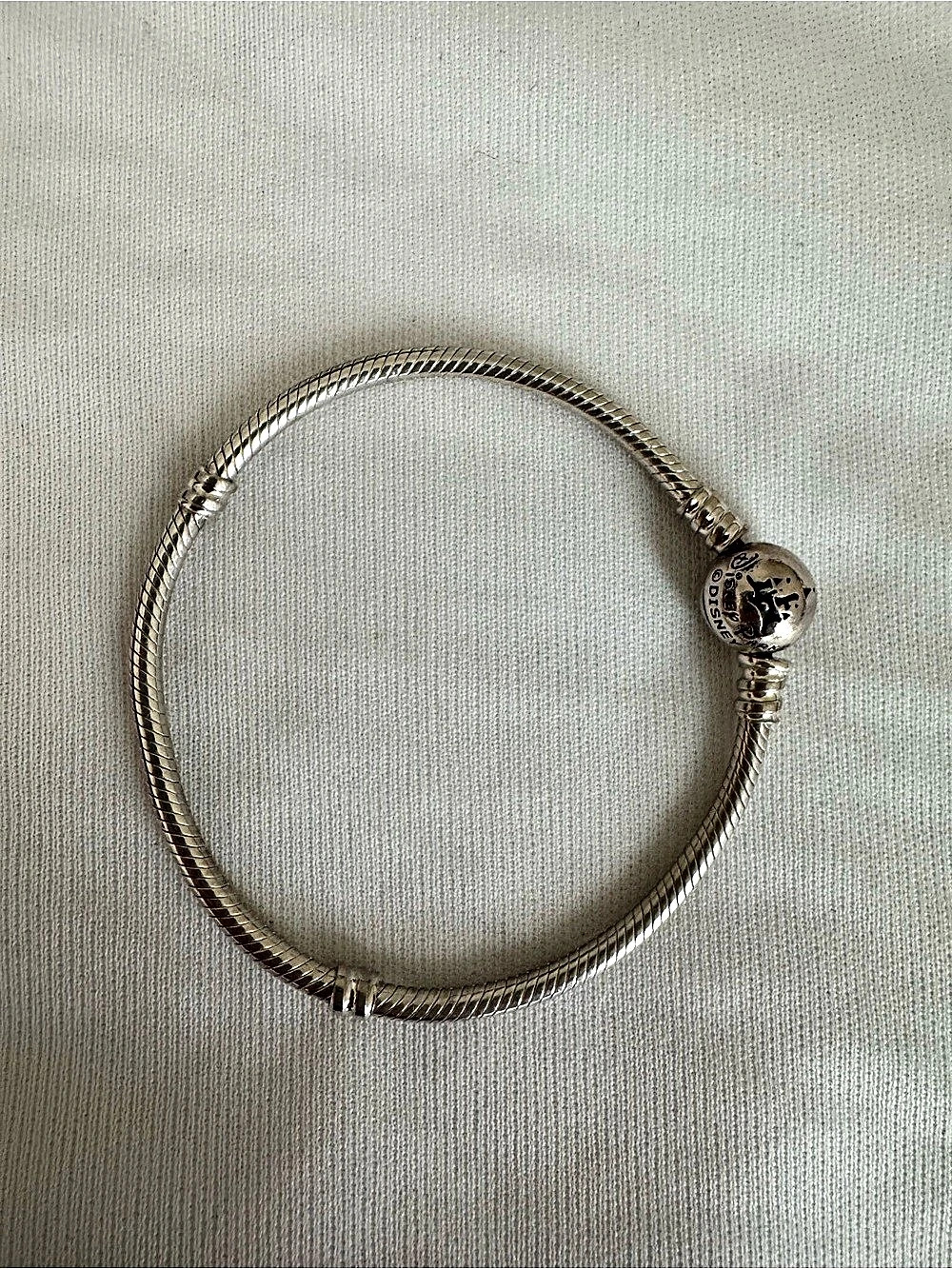 Pandora Disney Parks Castle Clasp Snake Chain Bracelet